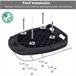 Baúl Moto PP HOMCOM, ferretería - accesorios para vehículos Negro