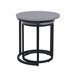 Beliani Conjunto de mesas DENNY 48x48 Negro