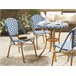 Beliani Conjunto de comedor RIFREDDO Azul Marino