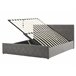Beliani Cama con somier Terciopelo ROCHEFORT 170x214 Azul Marino