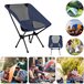 2 Sillas Plegables Camping Ultraligera Portátil Azul Marino