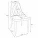 4x Silla tapizada capitoné de terciopelo SJ.054 Rosa