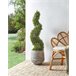 Beliani Planta artificial CYPRESS SPIRAL TREE Verde