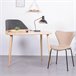 Escritorio de diseño en madera y terciopelo - Cattelan 109x56 Fresno