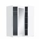 Armario HELEN puertas batientes 2 espejos 227x212cm Blanco