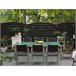 Beliani Conjunto de comedor GROSSETO Negro