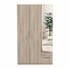 Armario Dormitorio Ghost 3 puertas, 2 cajones, espejo Madera Clara