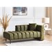 Beliani Chaise longue derecho Terciopelo LANNILS Verde