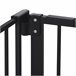 Barrera de Seguridad Metal, Plástico PawHut Negro