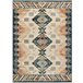 Alfombra de estilo étnico en viscosa ANTALIA - ATTICGO 160x230 Multicolor