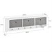 Mueble recibidor Zapatero con Perchero FSR84-W+FRG282-W SoBuy Blanco