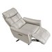 Sillón relax giratorio piel gris Gris/ Madera