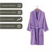Albornoz Ducha Baño Lila