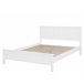 Beliani Cama con somier Madera de pino OLIVET 169x208 Blanco