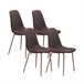 Pack 4 Sillas de comedor Cai Marron