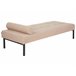 Beliani Chaise longue Bouclé CHINON Beige