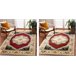 Alfombra de lana POLONIA Palazzo Rosetón 170x235 Rojo