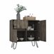 Aparador de salón Z80 Andora, con gabinete Marron