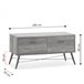 Mueble TV Clavel 2 cajones Madera