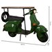 Barra botellero moto vespa de metal y madera Verde