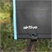 Aktive Mesa camping plegable con portavasos Negro