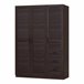 Armario Ropero Finning MDF 120 Marron