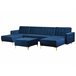 Beliani Sofá cama Terciopelo ABERDEEN Arena