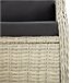 Banco De Jardín De 2 Plazas 112x84 Gris