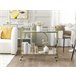 Beliani Carrito de cocina KERRY Dorado