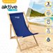Tumbona plegable de madera Aktive Azul