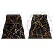 Alfombra GLOSS moderno 406C 86 elegante glamour art deco 120x170 Negro