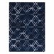 Alfombra lavable MIRO Geométrico enjerado 160x220 Azul Marino