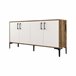Aparador efecto madera 160 Blanco/ Madera