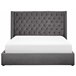 Beliani Cama con almacenaje Terciopelo LUBBON 210x217 Gris