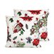 FUNDA DE COJIN DE TERCIOPELO DE NAVIDAD RIBBON Blanco