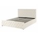 Beliani Cama con somier Terciopelo AMIENS 151x217 Beige