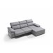 Chaise longue con arcón RUBIK Gris