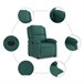 Sillón Reclinable Verde Oscuro
