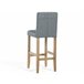 Beliani Silla de bar MADISON Gris