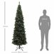 Árbol de Navidad Plástico HOMCOM, hogar - decoración Verde