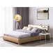 Beliani Cama de agua Piel PARIS 175x228 Dorado
