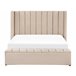 Beliani Cama con somier Terciopelo NOYERS 190x247 Beige