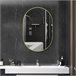 Espejo de Baño Vidrio, Aleación de Aluminio HOMCOM, hogar - baño Dorado