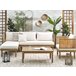 Beliani Conjunto longue CREMONA Blanco/ Beige