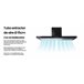 INFINITON Campana de Pared CMPT-TSH9B63N, 400 m3/h, T-Invertida Negro
