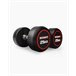 Mancuernas Redondas 25Kg (Pareja) - BOOMFIT Negro