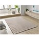 Alfombra diseño cuadros en relieve DIENA - ATTICGO 160x230 Blanco
