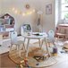 Mesa Infantil Douceur Melamina con Silla a Juego Blanco/ Madera