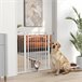 Barrera para Perros Acero, PA PawHut Blanco