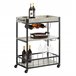 Carrito de Cocina con Bandeja FKW56-HG SoBuy Gris